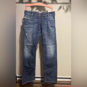 Diesel Relaxed Fit Blue Jeans